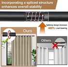 Single Window Curtain Rod Adjustable Heavy Duty Drapery Rod