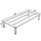 Aluminum Dunnage Rack 48 x14 x8  Heavy-duty Commercial Food Floor Rack 1000 Lbs