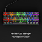 Newmen Gm611 Mechanical Keyboard rainbow Led Backlit Gaming Wired Keyboards Comp