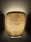 Vintage 1970   s Linen Clip On Half Shades Set Of 3