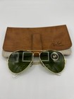 Vintage Ray Ban B l Rb3 Green Aviator 58mm Nos Usa