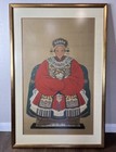 Chinese Ancestor Portraits Set Qing Dynasty Officials Framed Art 46   x30 5   