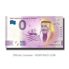 0 Euro Souvenir Banknote Set Of2 King Sabah Al Salim Al Sabah Kuwait Kwab 2022-1