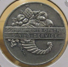 Vintage New Haven Railroad Dinner Dining Car Service Token Connecticut Conn  Ct