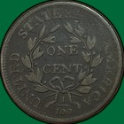 1801 Draped Bust Large Cent Very Good Vg Coin  43794