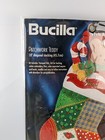 1997 Vintage Bucilla Patchwork Christmas Teddy Felt Applique Stocking Kit 83657