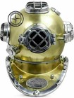 Nautical Brass Scuba Us Navy Mark Iv Diving Divers Helmet Antique Iron Brass New