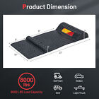 2 Pack Garage Car Parking Mat W 2 Mounting Method Reflective Strip Stopper Black