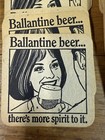 Vintage Ballantine Beer Coasters Lot Of 26 There s More Spirit To It