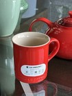 3 Pc Le Creuset Teapot   Mugs Stoneware - Red - Second Choix - Nwt