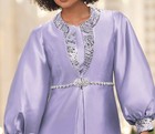 20w Plus Ashro Purple Formal Wedding Church Party Taniyaembellished Jacket Dress