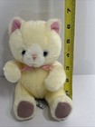 Vtg Russ Berrie Co - Pinky Cat 6    Plush Rare Blue Eyes Pink Toy