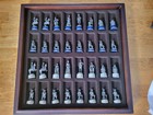 Franklin Mint Civil War Pewter Chess Set 1983 Edition Complete Set With C o a 