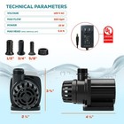 320 Gph Eco Marine Aquarium Water Pump Fish Tank Fountain Digital Controller 24v