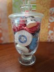 Disney Resorts H2o  Bath Accessories Set Glass Jar Mickey Mouse Blushing Orange