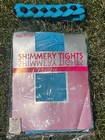 Vtg 80s Nos Turquoise Shimmer Tights Exercise Aerobics Braided Terry Headband