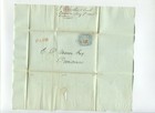 75l1 Hale   Co  Local Stamp On 1845 Cover Boston To Providence Ri  75l1 A44 