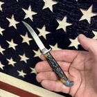 Vintage 1945-1948 Queen Cutlery Stag Fixed 3  Blade Trout Knife
