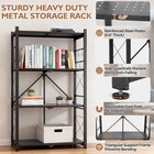 Eagle Peak 2 Pack 4-tier Foldable Greenhouse Shelf Metal Storage Rack