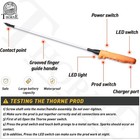 Cattle Prod  Waterproof Cattle Prod Stick With Led Light  Livestock Prod For Mod