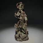 Chinese Old Bronze Statue Wei Tuo Buddha Figure Collectable Ornament Netsuke