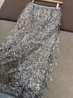 Brunello Cucinelli new  Celebrity Tassel Slits Sequin Skirt Long Skirt Women