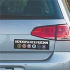 Defending Our Freedom Bumper Strip Magnet