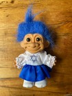 Vintage Russ Troll Doll 5  Around The World Israel - Star Of David Toy Figure
