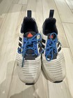 Boys Youth 6 Adidas Sneakers Shoes White Navy Running Gym Big Kid School