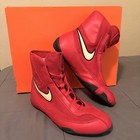 Nike Machomai Boxing Shoes     Red Excellent Condition     Original Box 9us  23 Cm