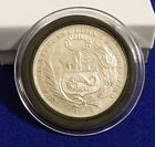 1934 Peru Un Sol - Fantastic Silver Coin - See Pics