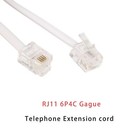 50 Feet Long Telephone Extension Cord Phone Cable Line Wire With Standard Rj11 P