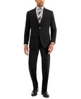 Nautica Mens Modern Fit 2 Piece Suit 40 R   34 Waist Black Solid Stretch