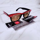 New Ray-ban Unisex Wayfarer 2240 F-blk red L-gradient Brown T-150 50mm Italy