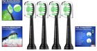 Travel-friendly Philips Sonicare Electric Toothbrush Replacement Heads - 4 Pack