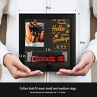 Dog Memorial Frame With Collar Holder  Thoughtful Pet Remembrance Gift  Black