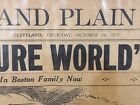 Rare 10-14-1915 Philadelphia Phillies Vs  Boston Red Sox World Series Newspaper 