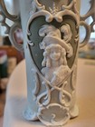 Jasperware Bisque Vase Green Antique 6 