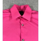 J ferrar Mens Slim Fit Dress Shirt S Pink Cotton Blend Long Sleeve Button Down