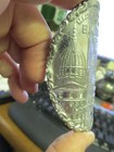 Lansing  Mich  Bicycle Head Badge Lenz Lansing Flyer Michigan Mi Vintage Scarce