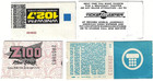 1974-1992 4 Tickets Of Jerry Lewis Frank Sinatra Michael Jackson   Elton John