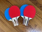 Franklin Sports Ping Pong Paddle Set 4 Player Table Tennis Paddle In Mesh Holder