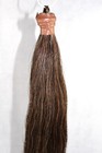 New Real Horse Hair Dark Brown Mix 1 Lb tail Extension 35-36  Made In Usa