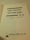 Original Sams Photofact Auto Radio Series Service Repair Manual Book Ar-178
