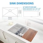 Cozzivita Kssb32ss 32   L Undermount Single Bowl Stainless Steel Kitchen Sink