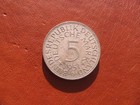 1951 G  karlsruhe Mint  Silver 5 Mark  West Germany