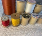Vintage Sewing Thread Wood Spool Set Multi-color Clarks   Coats Collection