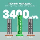8 Pcs 1 5v 3400mwh Pujimax Rechargeable Lithium Batteries Aa 8-pack   Charger