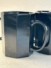 Vintage France Black Octagon Octime Handled Coffee Cup Mug Art Deco Kitchen Set