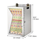 Temp Control   Timer 18 Trays Food Dehydrator Machine 304 Stainless Steel Secure